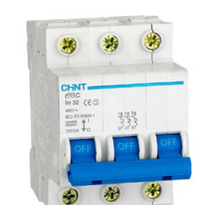 Chint DIN Circuit Breaker – 10A, 3P, C-Curve, 3kA