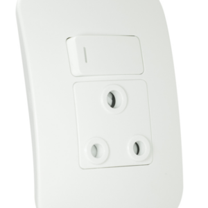Veti 1 – Single SSO 16A Switch Socket Outlet White