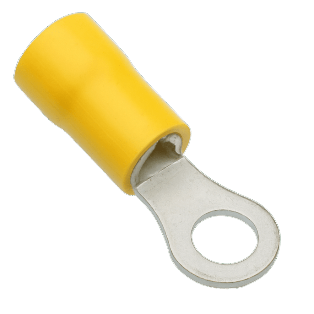 Insulated Lug Yellow 10 mm Ring