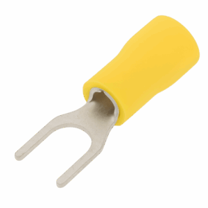 Insulated Lug Yellow 4 mm Forked Spade