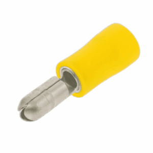 Insulated Yellow Bullet Terminal Male