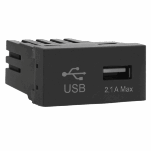 VETi 3 AURA - Type-A USB Socket Module - Modular - Graphite