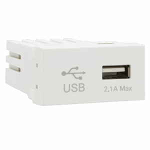 VETi 3 AURA - Type-A USB Socket Module - Modular White