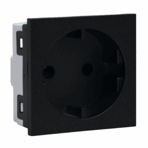 VETi 3 AURA - 16A RSA Schuko Module - Modular- Graphite