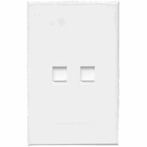 VETi 3 - Dual Data Socket (RJ45 - Cat 6) - Complete - White