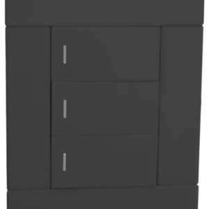 Veti 2 – 3 Lever 2 Way Switch Charcoal