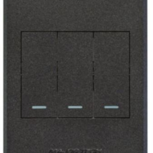 Veti 3 – 3 Lever 2‑Way Switch 2×4 Graphite Complete