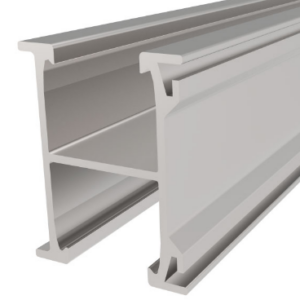 LX Solar Rail (Top + Bottom Fix) – 46 × 5450mm AL6063 T6 Mill Finish (5.45m)