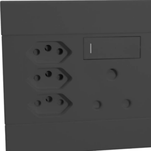 Veti 2 – Switch Socket 1×16A RSA & 3×RSA V‑Slim Charcoal