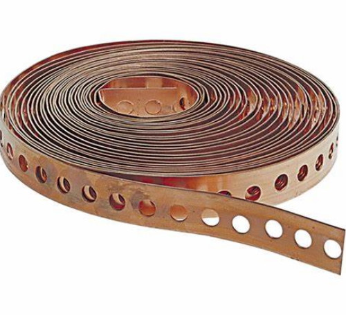 BONDING STRIP COPPER 12x4 10M(ROLL) (BAMBA STRAP) - Key Electric Online