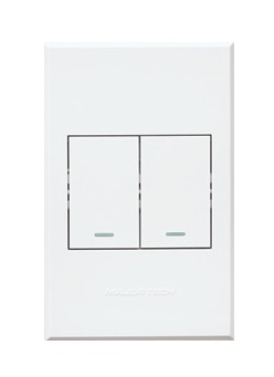 Veti 3 – 2-Lever 2-Way Switch 4x2 White Complete