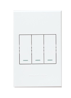 Veti 3 – 1-Lever 1-Way Switch 4x2 White Complete