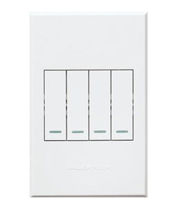 Veti 3 – 4-Lever 2-Way Switch 4x2 White Complete