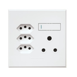 Veti 3 – Combo SSO 1 x 16A RSA + 3 x 16A V-Slim 4x4 White Complete
