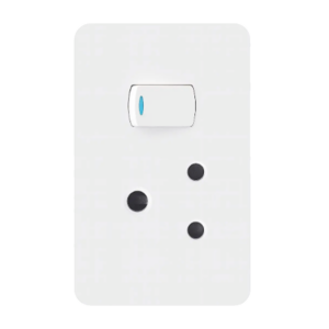 Chint Single Switched Socket – 16A, 4×2