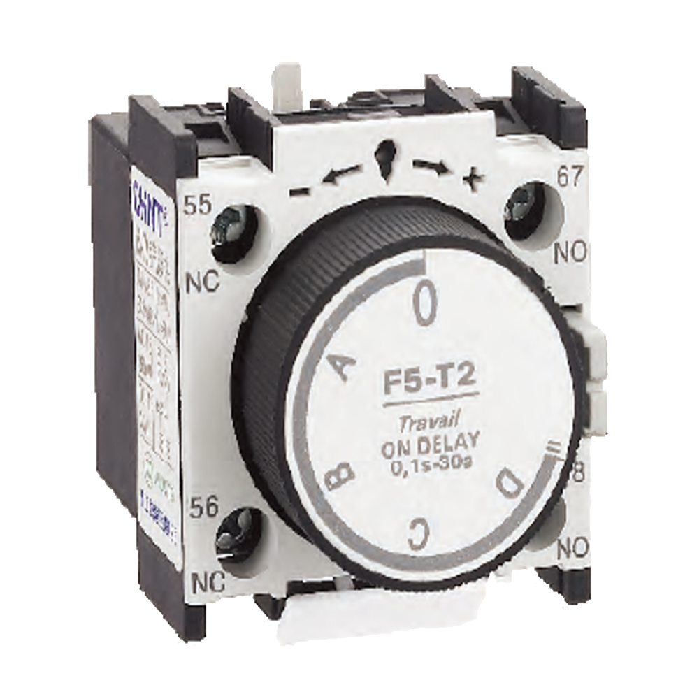 Chint Time Delay Module – 0.1 to 30 Seconds (for NC/NX Range)