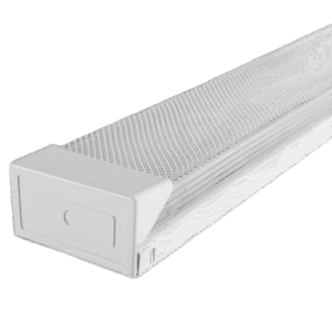 Starlit LED Vapour/Weatherproof Fitting – 5ft, Single 25W T8, Clear PS Diffuser, Grey