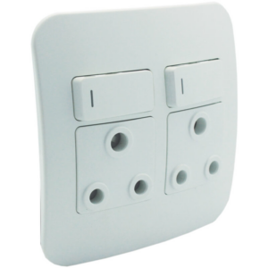 Veti 1 – Double SSO 16A RSA Socket Outlet White