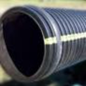 RIPPLE PIPE 160MM 6MT LENGTH BLK