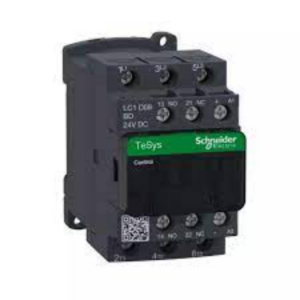 Schneider Contactor – 3P 9A AC-3 (4kW, 1NO+1NC, 24V DC Coil)