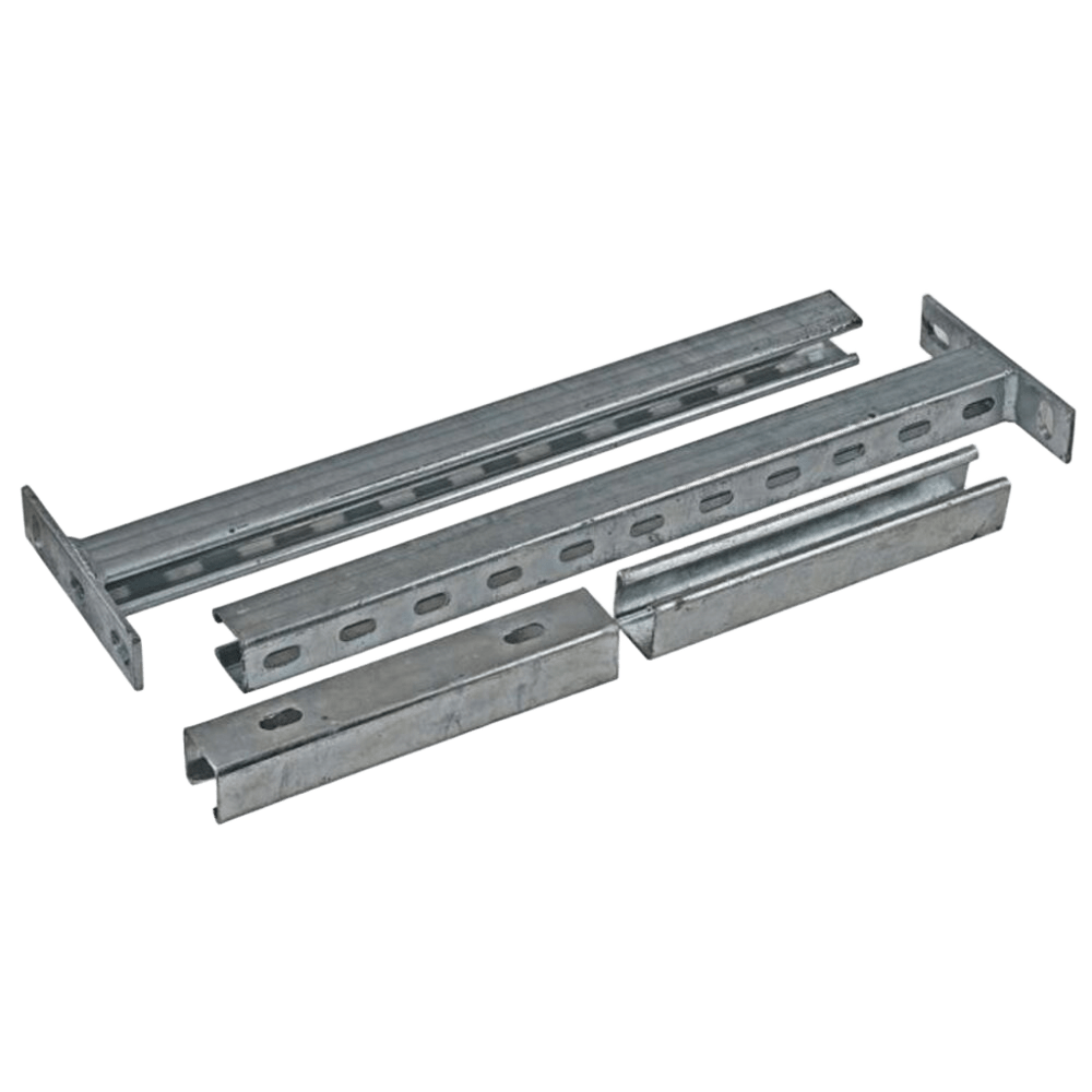 Aircon Set 550mm Slotted Cantilever + Back Channel EPC Grey