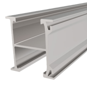 LX Solar Rail (Top + Bottom Fix) – 46 × 4400mm AL6063 T6 Mill Finish (4.45m)