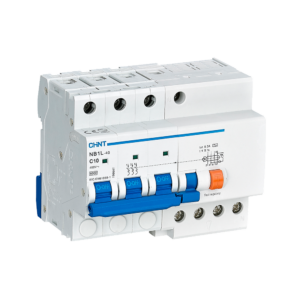 Chint RCBO – 63A, 4P (3P+N), C-Curve, 30mA, 6kA Earth Leakage + Overload Protection