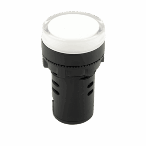 Chint LED Pilot Light – White, 240V AC, 22mm, Flat Head