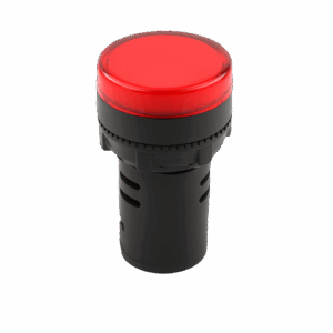Chint Pilot Light Voltmeter – 22mm Round, Red, 50–500VAC (0–100A)
