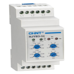 Chint Phase Failure Relay – AC380V, DIN Rail, PF/PS/OV/UV