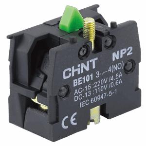 Chint Contact Block – Green, 1NO