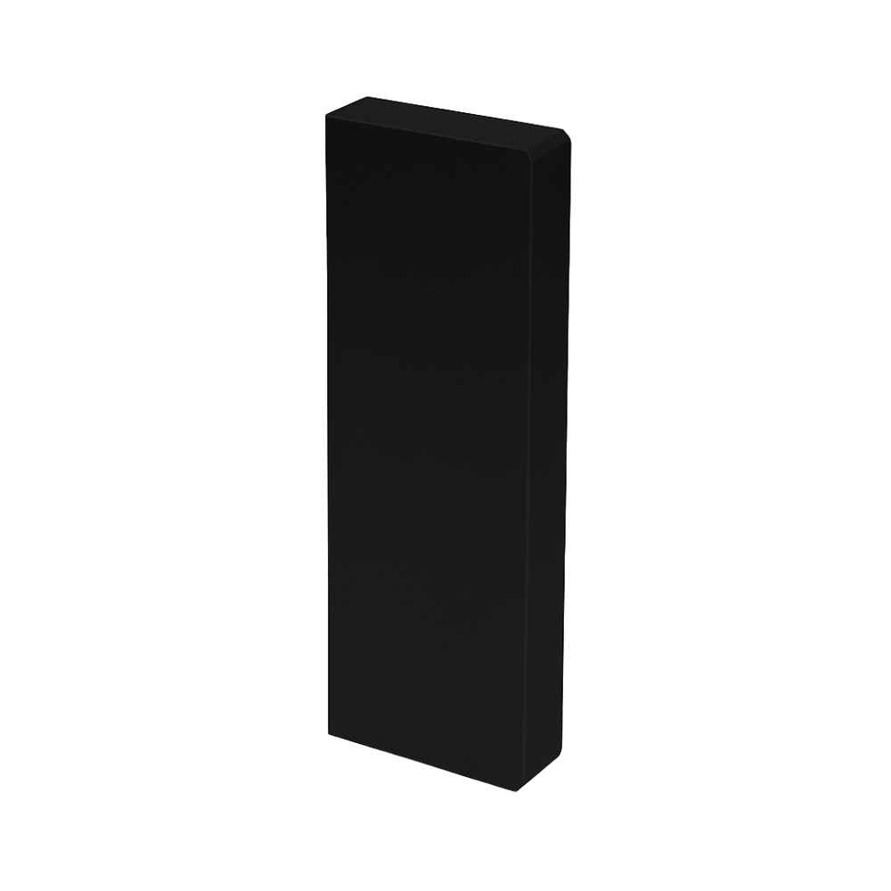 N8/P801 Plinth Skirt – 2 Compartment End Cap, Black