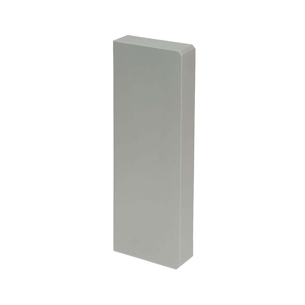 N8/P801 Plinth Skirt – 2 Compartment End Cap, Hospital Grey