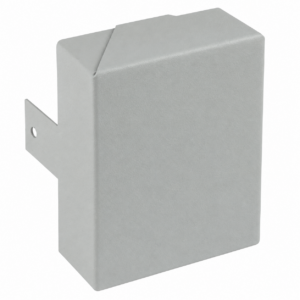 N8/P801 Power Skirting 2 Compartment End Cap White