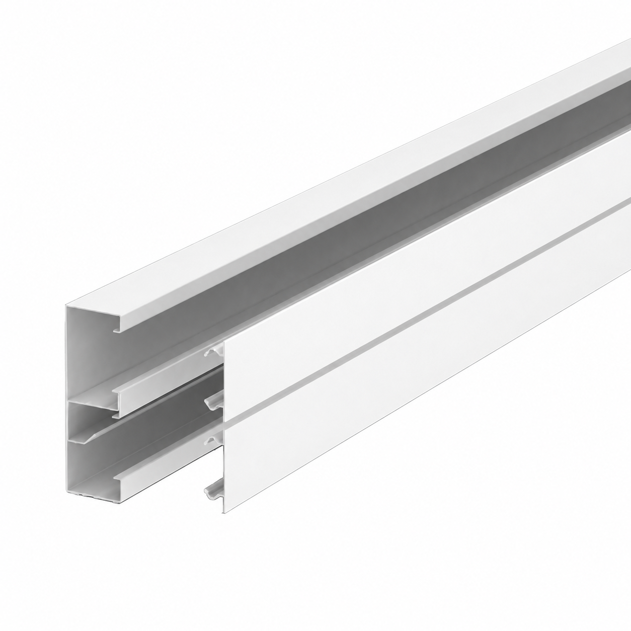 N8/P801 Power Skirting 2 Compartment 3M White