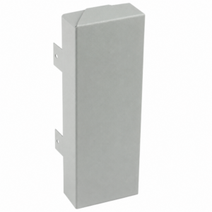 N8/1 Power Skirting 1 Compartment End Cap Hospital Grey