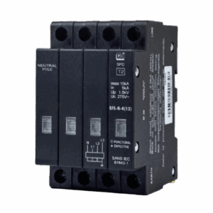CBI QFLN-4(13) 3P+N mini-rail surge arrester 5kA with LED indication