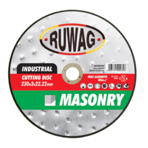 Ruwag 230mm Grinding/Cutting Disc – Masonry & Concrete (Industrial Grade)