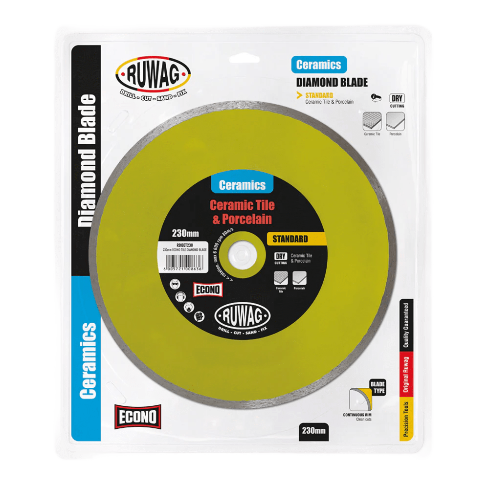 Ruwag Diamond Blade – 230 mm Segmented Rim (Masonry / Concrete) (Standard)
