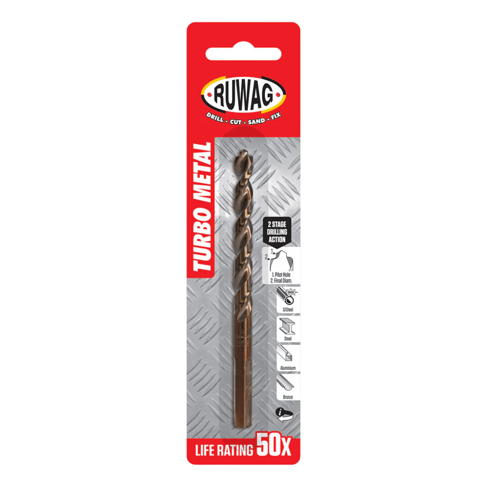 Ruwag 4mm Turbo Drill Bit – HSS Steel X30 Life (Carded)