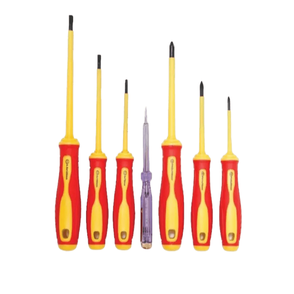 7-Piece Insulated Screwdriver Set – 1000V Rated