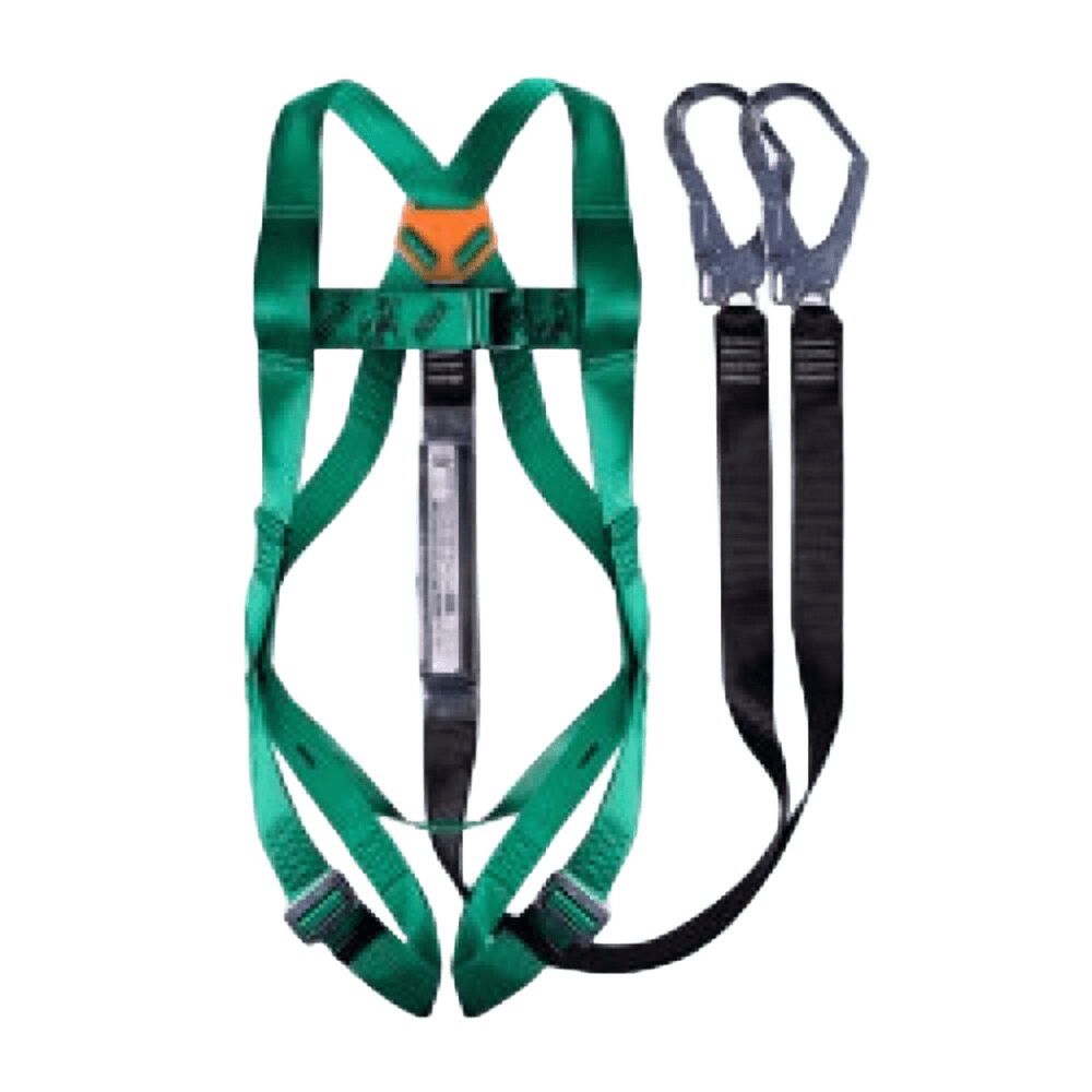 Safety Full Body Harness with Double Lanyard & Scaffolding Hook – SABS Certified
