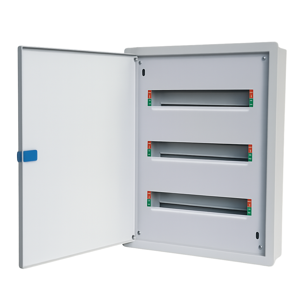 DB SU3+Door Flush 3X20 Way Samite White