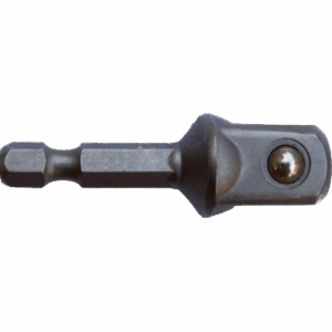 Vermont Socket Adaptor – 1/4" Male Square x 50mm 1/4" Hex Shank (Carded)