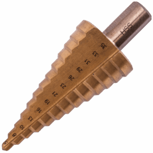 Tork Craft Step Drill HSS 5mm - 35mmX2mm - 3mm