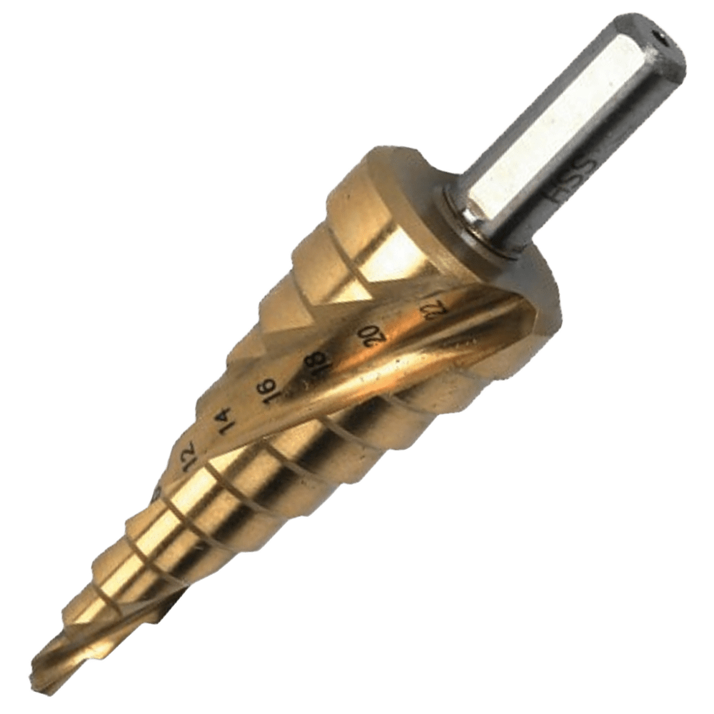 Tork Craft Step Drill HSS 4mm - 22mmX2mm Spiral