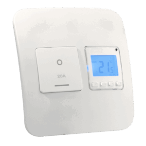 Veti Digital Thermostat with Isolator Switch 4X4 White