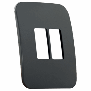Veti 1- Two Single Module Vertical Cover Plate