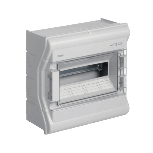 Hager 12-Way IP65 Surface Mount Distribution Board - Key Electric Online