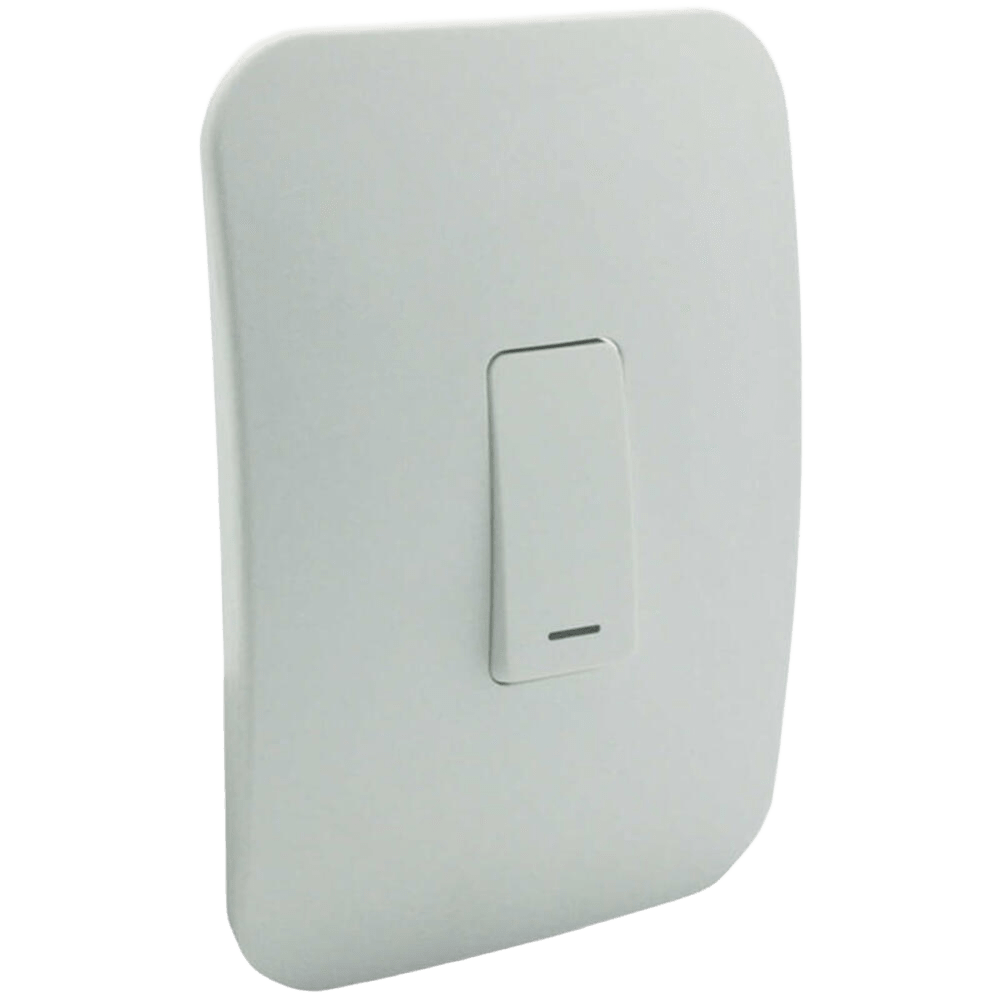 Veti 1 – 1 Lever Bell Press Switch White